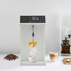 Commercial Milk Frother, 8L Automatic Milk Foam Machine Electric Steam Milk Frothing Machine Coffee Milk Foam Machine Steamer with LED Display for Tea Coffee Shop