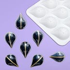 mostsom Silicone Water Droplet Molds 15-Cavity Dessert Mold for Chocolate, Mousse, Jelly, Cake Decorations, Baking Tools (D_ Water Droplet)
