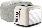 Toaster Cover 2 Slice, Bread Dust Cover & Fingerprint Protection-Polyester & Cotton, Kitchen Small Appliance(Grey)