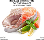 Wevac 8''x100' & 11''x100' 2 Rolls Food Vacuum Seal Roll Keeper with Cutter, Ideal Vacuum Sealer Bags for Food Saver, BPA Free, Commercial Grade, Great for Storage, Meal prep and Sous Vide