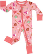 Little Sleepies Pajamas for Baby Boys & Girls, Viscose from Bamboo Baby Pajamas, Preemie & Newborn Sleepers, 2-Way Zipper PJs