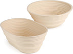 Banneton Bread Proofing Basket, Sourdough Baking Supplies, Sourdough Starter Kit Beginners, Bread Lame, Danish Dough Whisk, Bread Basket, Sourdough Banneton Basket (Pastel Yellow 2)