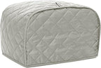Toaster Cover 2 Slice, Bread Dust Cover & Fingerprint Protection-Polyester & Cotton, Kitchen Small Appliance(Grey)