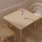Table Pad - Used for Square Table Waterproof and Easy to Clean Good Flatness Easy to Used for Dining Table(Light Brown+Gray 46x46)