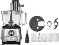 14-Cup French-Fry-Cutter Storage-Drawer Food-Processor - XL Bowl, Large Chute & Storage Drawer, Slicing & Shredding, Chopping & Mixing, For Fries, Cheese, Meat & Veggie Prep, For Home Kitchen