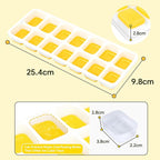 Ice Cube Trays 4 Pack, Airabc Silicone Ice Cube Trays with Removable Lid, Easy-Release Flexible 14-cube Ice Trays, LFGB Certified and BPA Free, Stackable Ice Trays with Covers for Cocktail, Freezer