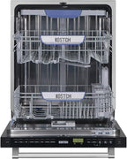 Large Capacity 24 inch Top Control Built-In Dishwasher with Third Rack – ENERGY STAR Certified, 47-dBA Ultra-Quiet, Stainless Steel (White)