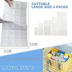 Ice Sheets for Coolers Reusable - Ice Pack Sheets - Ice Mat with Flexible 96 Ice Cube Packs - Ice Blanket Large Flat Freezer Long Lasting Ice Packs for Cooler