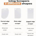 Cake Decorating Supplies Kit with Cake Turntable, Offset Spatula, Cake Server, Icing Smoother, Silicone Spatula and Other Baking Tools(7Pcs)