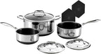 HexClad Hybrid Nonstick 22-Piece Cookware Set, 6Pc Pan Set, 6-Piece Pot Set with 2 Trivets, 10" Wok, 6-Piece Essential Knife Set, and Magnetic Knife Block