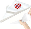 16 Inch Disposable Icing Bags, 200 Pcs Disposable Piping Bags, Disposable Large Pastry Bags for Cupcake, Cake Disposable Decorating Bags for Frosting