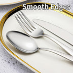 Silverware Set for 12, Amafox 60 Piece Stainless Steel Flatware Set, Mirror Polished Forks and Spoons Knives Cultery Set, Durable and Anti-corrosion, Dishwasher Safe
