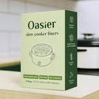 Slow Cooker Liners, Disposable Oval Large Size 13" x 21", 33 Count, Fits 3-8 Quart Pot Cooking Bags for Easy Cleanup, Food Safe & Leak-Proof