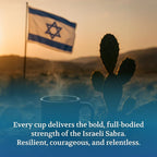 Iron Dome Coffee – Sabra Spirit Whole Bean Coffee, Dark Roast – Fresh Roasted Coffee Beans – Bold Rich Flavor – 12oz Bag – Inspired by the Heritage of Jerusalem