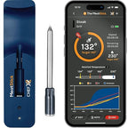 ChefX Wireless MeatStick - Smart 4 Sensor Bluetooth Meat Thermometer for Grilling & Smoking, 650ft+ Range