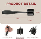 2 Pcs Meat Chopper, Upgrade Hamburger Smasher, Premium Heat Resistant Meat Masher for Ground Beef, Ground Turkey and More, Non Stick Mix Grinder