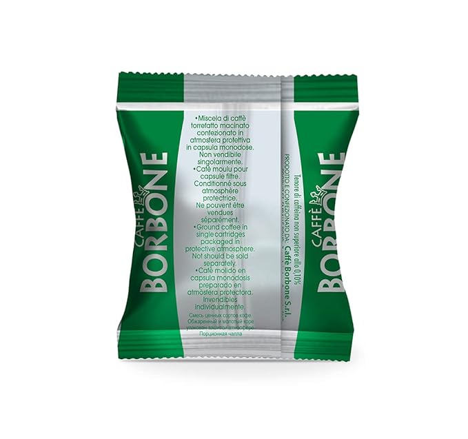 Caffè Borbone Decaffeinated Nespresso Compatible Espresso Coffee Pods, 50 Count Espresso Pods