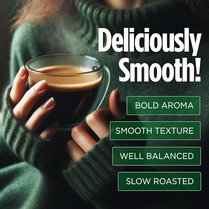VitaCup Perfect Low Acid Coffee Beans, USDA Organic & Fair Trade, Mycotoxin Free, Dark Roast Guatemala Single Origin, Clean & Pure, Low Acidity, Whole Bean Coffee, 2 bags, 11oz each