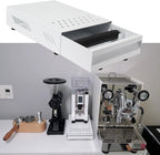 Espresso Knock Box Drawer, Stainless Steel High Bearing Capacity Coffee Knockbox For Home and Commercial Use, Middle Size 13.77 x 9.84 x 3.54 inch (White)