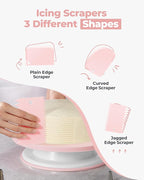 Kootek 158 Pcs Cake Decorating Kit with Cake Turntable, 64 Piping Tips Set, 50+2 Pastry Bags, Frosting Spatulas, Leveler, Scrapers, Fondant Molds, and More Baking Supplies Decorating Tools