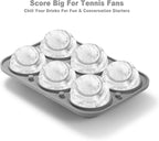 Nax Caki 3D Tennis Ice Cube Tray, Large Tennis Silicone Fun Shapes Whiskey Ice Mold with Funnel for Cocktails, Bourbon,Brandy, Whiskey Gifts for Men