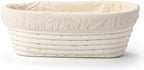 Saint Germain Bakery Premium Round Bread Banneton Basket with Liner - Perfect Brotform Proofing Basket for Making Beautiful Bread - (9 in. Round/10 in. Oval)