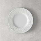 Villeroy & Boch Manufacture Rock Blanc 4-Piece Place Setting, Plates & Bowls, Premium Porcelain, Made in Germany, Matte White