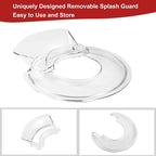 Pouring Shield for KitchenAid-Secure Pouring Shield with Removable Pour Spout for KitchenAid 4.5-5 Quart Tilt-Head Stand Mixers, Splatter Guard Fits for Stainless Steel, Glass, Ceramic Bowls