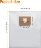 31345061010 Filter Bag for Fein Turbo I Vacuums, Replacement Dust Bags for Turbo 1 Vacuum, Tear-Resistant Non-woven Vacuum Filter Bag 2-3 Times More Capacity, Filter Bag for Dustex 25L Model, 5 Pack