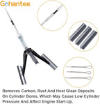 gohantee Engine Cylinder Hone Deglazer Adjustable 1-1/4" to 3-1/2" Diameter with 3-Piece 2" Long Stones 220 Grit