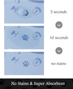 Pet Feeding Mat-Absorbent Dog Mat for Food and Water Bowl-No Stains Quick Dry Water Dispenser Mat-Dog Accessories Pet Supplies-Bowl for Messy Drinkers（PAW,16"x24"