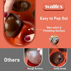 Mini 24-Cavity Semi Circular Silicone Mold, 2 Packs Half Sphere Silicone Baking Molds for Making Jelly, Chocolates and Cake