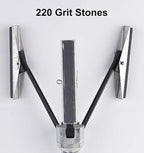 YOTOO Engine Cylinder Hone Tool Adjustable Deglazer 2"-7" Diameter 4" Long Stones 220 Grit