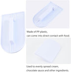 2 PCS Fondant Smoothing,Cake Decoration Icing Smoother, Paddle Fondant Polisher Finisher Sugarcraft Cups,fondant paddle,White,14.5 x 8 cm/5.7" x 3.1"
