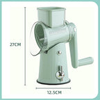 Sakesfor 5 In 1 Food Chopper,2025 New Sakesfor 5 In 1 Rotary Cheese Grater Vegetable Slicer,5 in 1 Hand Crank Food Chopper,Easy To Clean Kitchen Gadgets(White)