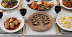 Handmade Wooden Trivet For Hot Dishes Plates & Pots Holder Hot Pad For Kitchen & Dining Table Decor Cookware Heat Resistant Rustic Decorative Carvings Tabletop Home & Dining Table Essentials (Antique)