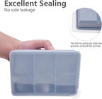 Ice Cube Tray, 3 Pack Silicone Ice Cube Molds with Removable Lid, Easy Release & Reusable Large Square Freezer Trays for Whiskey, Cocktail, Drinks, Coffee, Juice (Blue Pink Green)