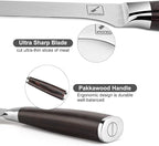 imarku Boning Knife, German High Carbon Stainless Steel Professional Grade Boning Fillet Knife, 6-Inch Deboning Knife, Pakkawood Handle for Meat and Poultry, Gifts for Men and Women