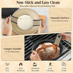 Complete Sourdough Starter Kit with 9" Rattan Banneton & 40oz Glass Jar - Bread Baking Supplies Set Includes Dough Whisk, Lame, Acacia Wood Spatula - Gift Set by Delight Source