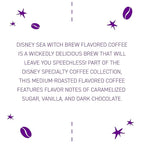 Joffrey's Sea Witch Brew - Disney Flavored Coffee, Notes of Caramelized Sugar, Dark Chocolate, Vanilla, Medium Roast, Brew or French Press (Ground, 11oz)