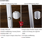 High Hardness Honing Steel 12 Inches Flat Knife Sharpener Steel Sharpening Rod for Kitchen Knives Carbon Steel Honing Rod