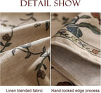 patdrea Designer Linen French Long Tablecloth for Rectangle Table,Fall Country Breathable Floral Tablecloths,Table Cover for Kitchen Dining,Tea Party,Christmas,Thanksgiving,63"x102"-Oliveirad