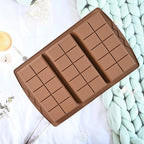 2 Pc Chocolate Bar Mold Set, 10 Snap 4/5 Inch Deep Large Chocolate Mould Silicone Break Apart Thick Silicone Molds for Candy, Dubai Pistachio, Snacks and Desserts