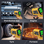 Infrared Thermometer Pyrometer Temperature Gun -58°F to 1796°F, 50:1 Distance Ratio, Laser IR Temp Gun for Cooking, Pizza Oven, Engine, Kilns, Forges, Industry, and Home Repair.