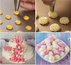 Piping Bags,100pcs 12 Inch Anti Burst Disposable Cake Decorating Bags,Non-Slip Pastry Bags-Ideal for Cakes,Cream Frosting and Cookie Decorating
