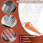 200PCS 12 Inch Disposable Piping Bags, Icing Piping Bags for Frosting, Thickened Non-Slip and Anti-Burst Pastry Bags for all Size Tips Couplers and Baking Cookies Candy Supplies Kits