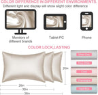 Mulberry Silk Pillow Cases 2 Pack Standard Size 20x26 Inches with Hidden Zipper, Ultra Smooth and Soft Breathable Cooling Silk Satin Pillowcase Set of 2, Better for Hair and Skin, Gifts for Women Men