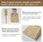 Authentic Japanese Grater Set - Includes Bamboo Brush for Grating Ginger and Wasabi (Large)