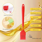 Silicone Basting Pastry Brush, Limso 3 PCS Heat Resistant Food Brush, Food Brush Suitable for BBQ Grill and Baking, Dishwasher Safe (3 Colors)