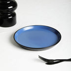 Stone Lain Albie 20-Piece Dinnerware Set Stoneware, Blue and Black